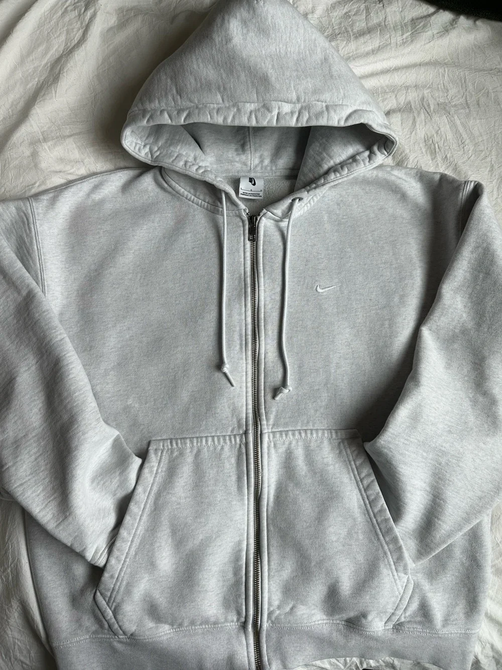 Mens Nike Solo Swoosh Full Zip fleece 🩶